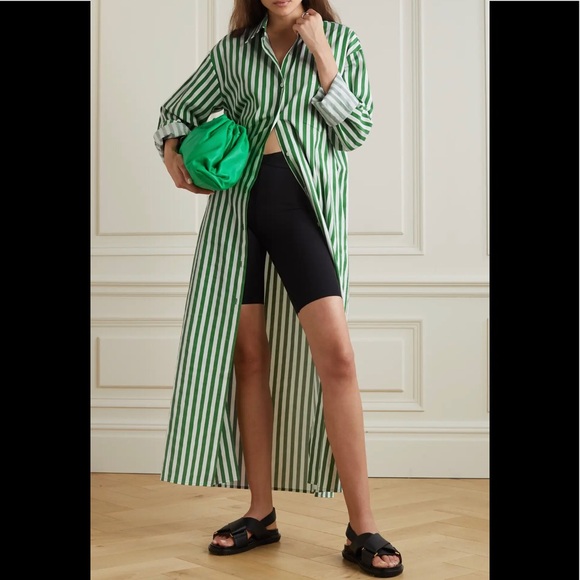 Zara Woman Red & White Striped Cotton Cala Dress.  EUC. - Picture 2 of 12